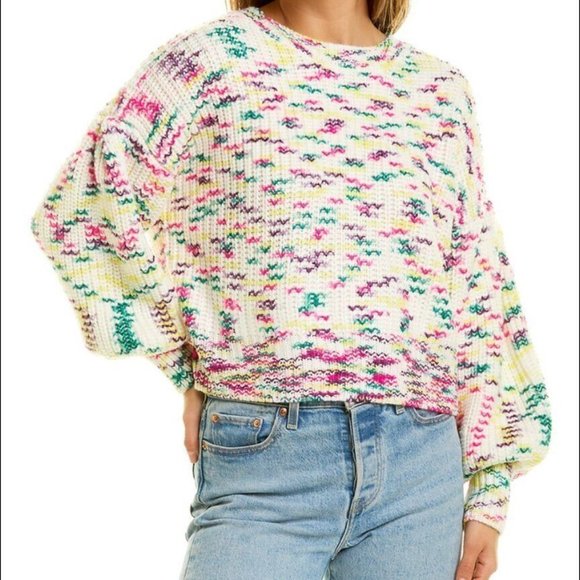 cinq a sept Sweaters - CINQ A Sept Mari Sweater | Size L | Space Dye | Confetti Chunky Party Sweater!